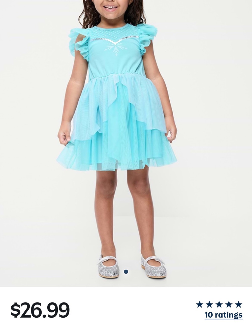 Old Navy Disney’s Frozen Elsa Layered Tulle Party Dress